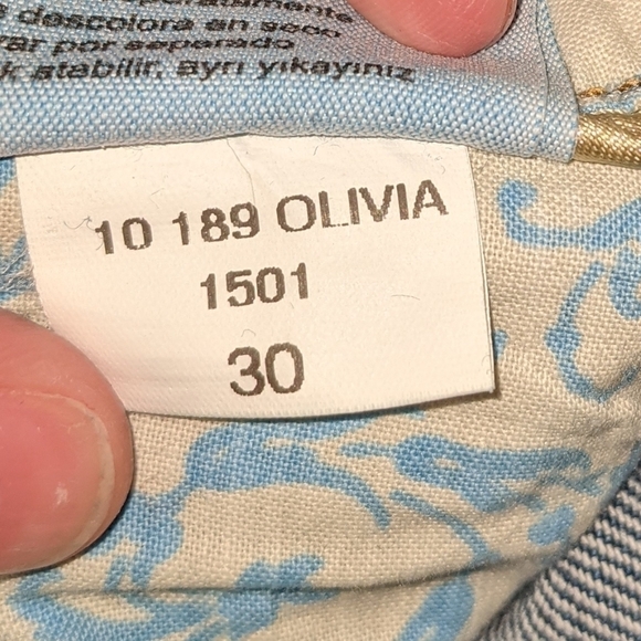 Mavi Olivia Embroidered Straight Leg Jeans Sz 30 - Picture 11 of 13
